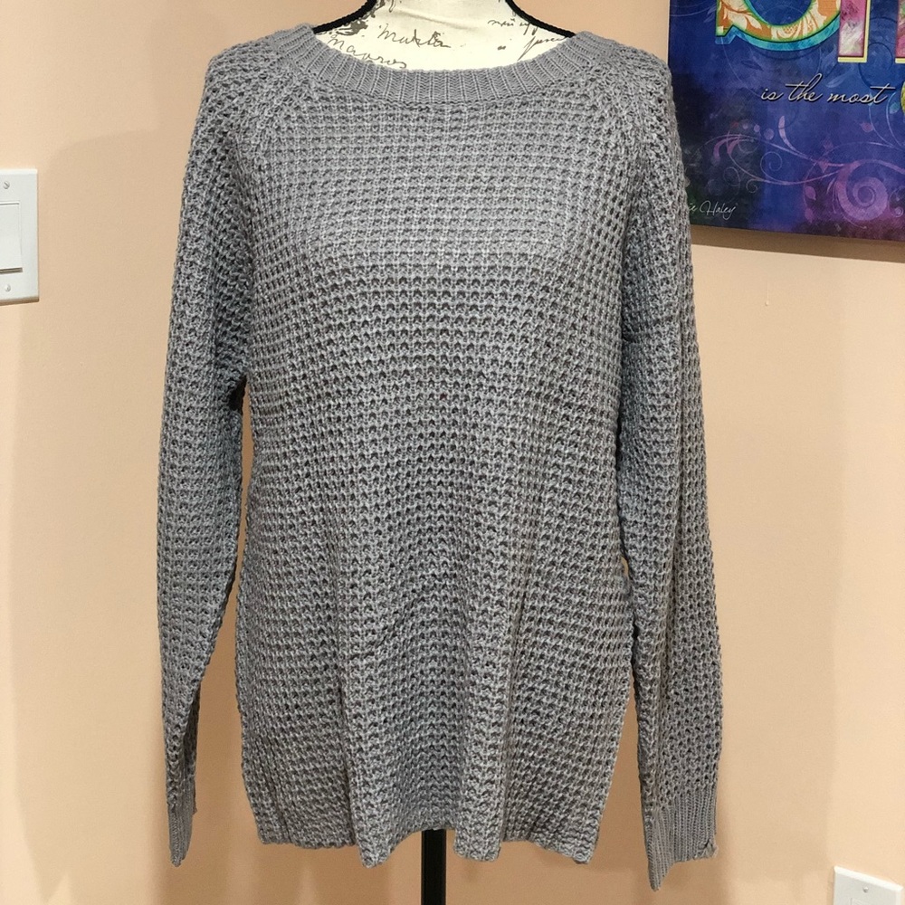 CLEARANCE ‼️GRAY CHUNKY casual - sweater - Picture 3 of 5